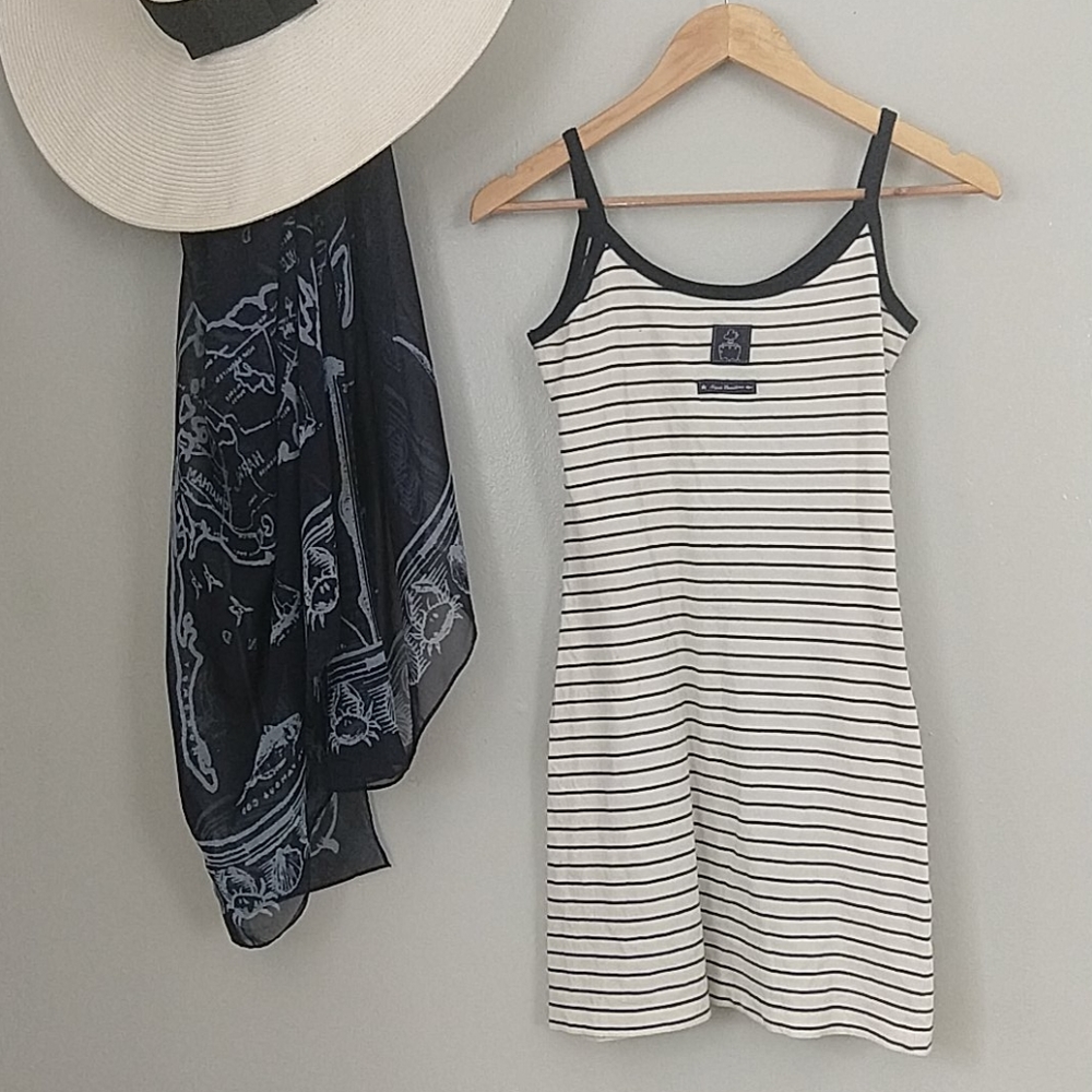Aqua Maritime Striped Dress, XS